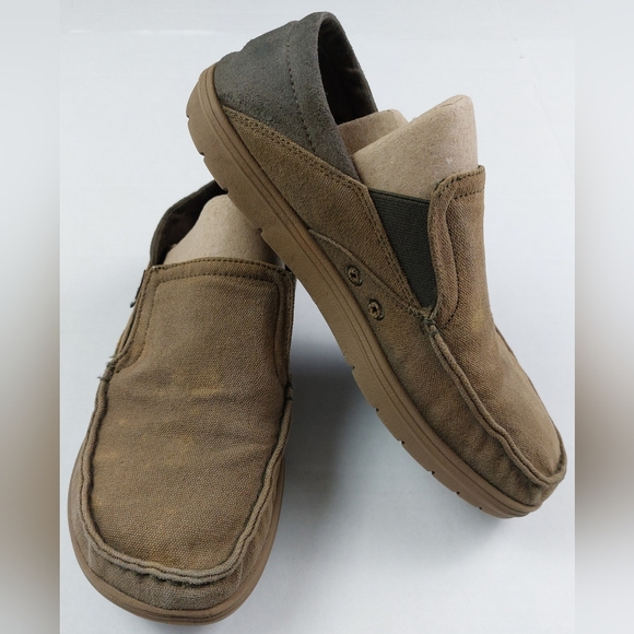 Lems Other - Lems Drifter Barefoot Slip On Unisex Shoes Mens 7.5 Womens 9 Brown Kelp Canvas